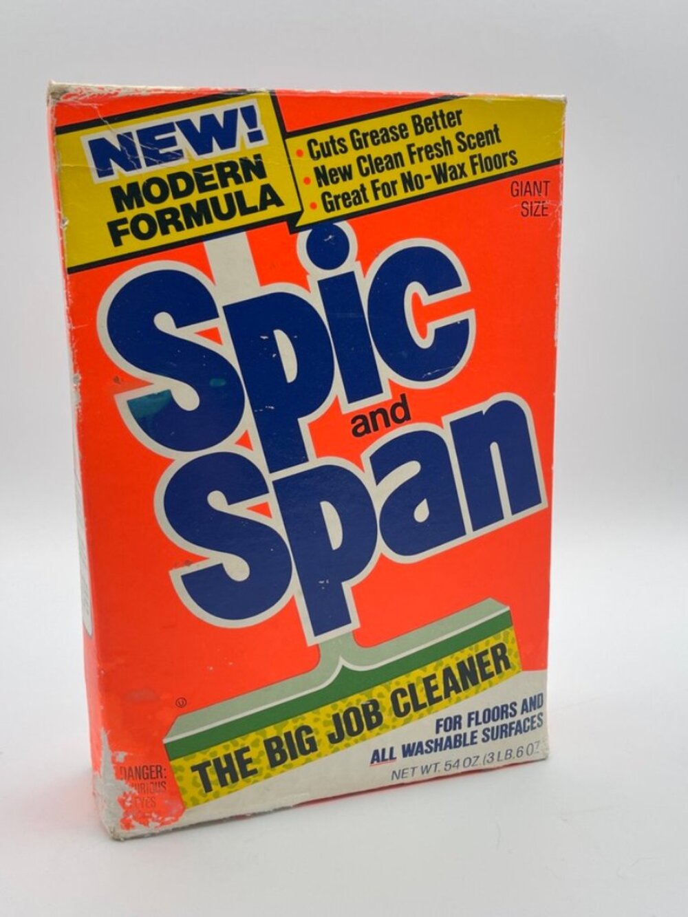 Vintage 1987 GIANT SIZE Spic and Span Multi-Purpose Cleaner Concentrated Powder